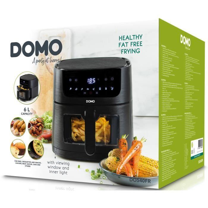 Friteuse à air chaud - DOMO - DO540FR - 6L - Ecran digital - 8 programmes - Deli-Fryer