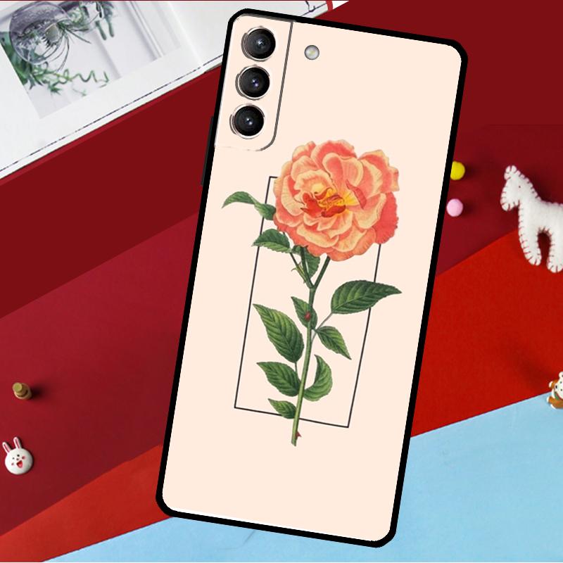 Aesthetics Flower Funda For Samsung Galaxy S26 S25 S23 S22 S20 S24 Ultra S9 S10 Plus S21 FE S25 FE Phone Case