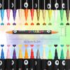 48 Colors Acrylic Paint Markers,Dual Tip Dual Color Drawing Marker Pen for for Adult Art,Rock Painting,Ceramic,Wood,Plastic,Calligraphy