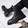 Men's High-Top Chelsea Boots: British Style Martin Leather Boots for Autumn/Winter