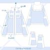 XHSUKADO Stylish Long Sleeve Subculture Light Angel Color Light Size L Women's Zip-Up Hoodie, Top, Stand-Up Collar, Spring, Autumn, Winter,