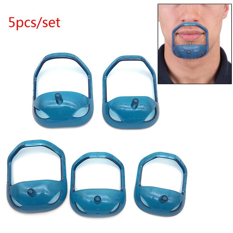 

5 Pcs Beard Styling Tools For Men Fashion Goatee Shaping Template Beard Shaving one size