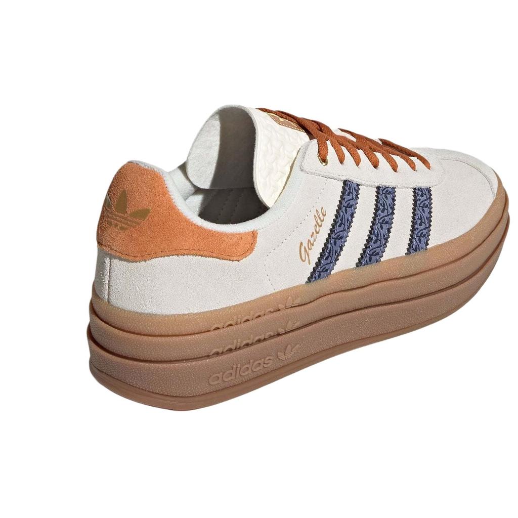 adidas Gazelle Bold Cream Orb Violet Floral Damen-Sneakers Cremeweiß Nachtindigo JQ0955