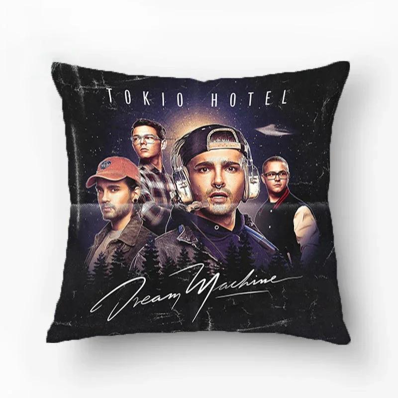 Tokio Hotel Kissenbezüge Dekorative Sofakissen Quadratischer Kissenbezug 45*45 Möbel Doppelseitiger Druck Kissenbezug Kissen