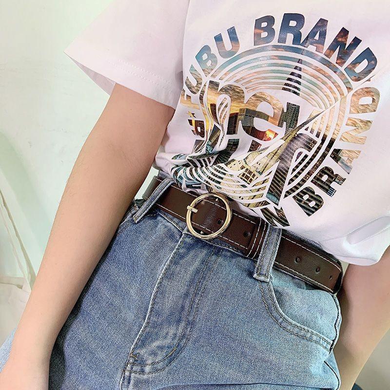 Stylish Womens Denim Pants With Versatile Waist Belt For Trendy Summer Fashion
