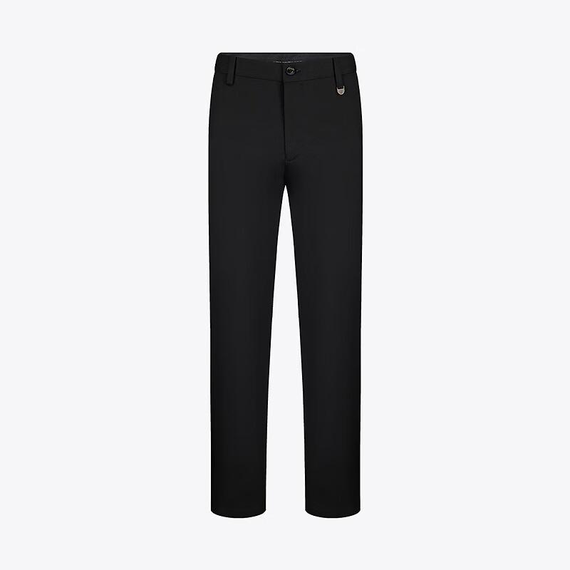 Qipai Men's Bamboo Fiber Straight Leg Business Casual Trousers