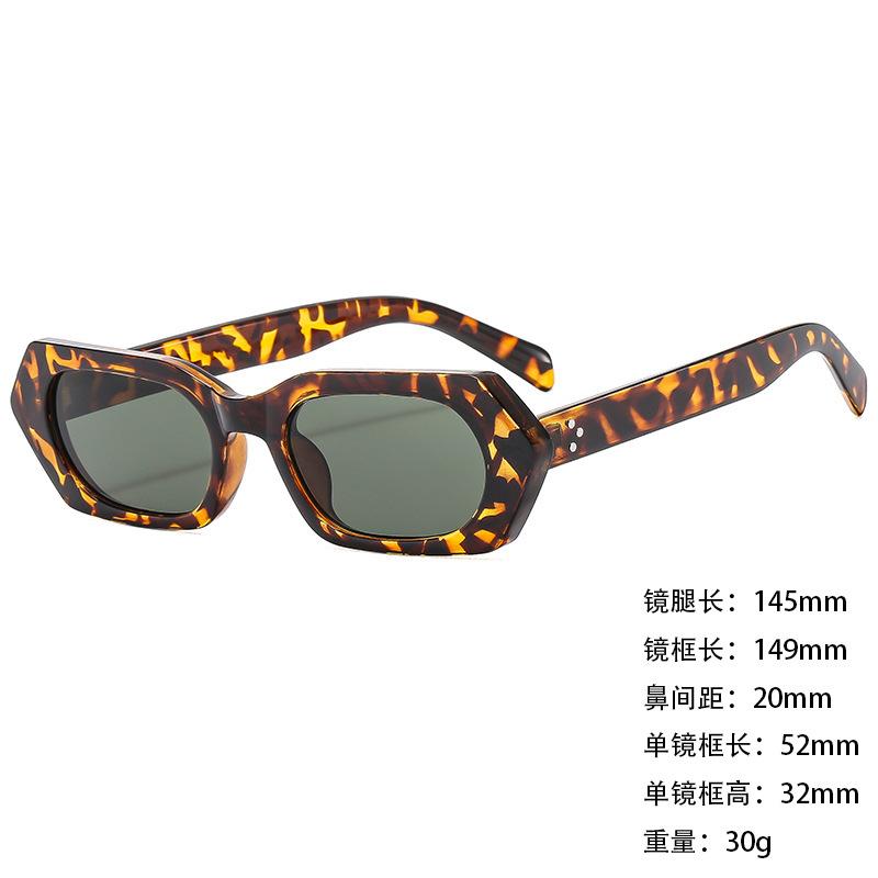 Sunglasses Personalized Large Box Trendy Korean Style Men And Women Thin Sunshade Sunglasses Anti-Uv400
