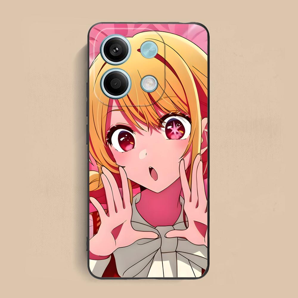 Oshinoko Hoshino Ruby Phone Case for Xiaomi Redmi 15 14 13 12 A5 3 2 1 C Plus 4G 5G Colorful Printing Cover Pretty Smartphone