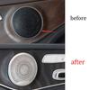 For Mercedes-Benz GLC 2016-2022 Silver Steel Inner Door Speaker Frame Cover Trim
