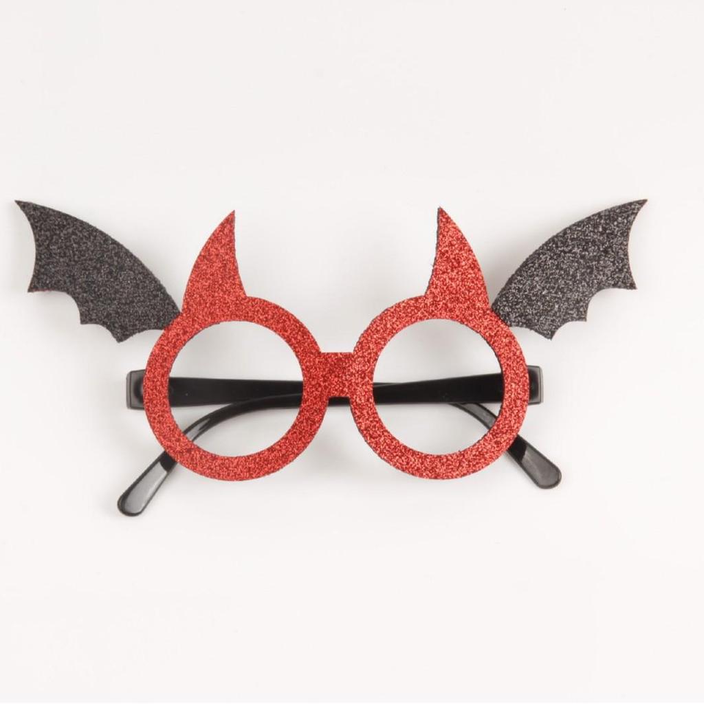 Halloween Photo Prop: Pumpkin, Witch Hat, Skull, and Ghost Party Glasses Frame Decoration