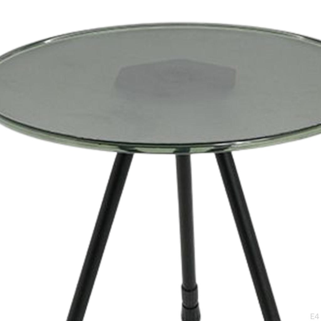 Portable Round Table Collapsible Stable Multifunctional Furniture Durable Three Legged Retractable