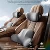 Ergonomic Car Headrest Lumbar Support Set Memory Foam Neck Protection Cushion  Breathable Plush Cover Universal Vehicle Supplies