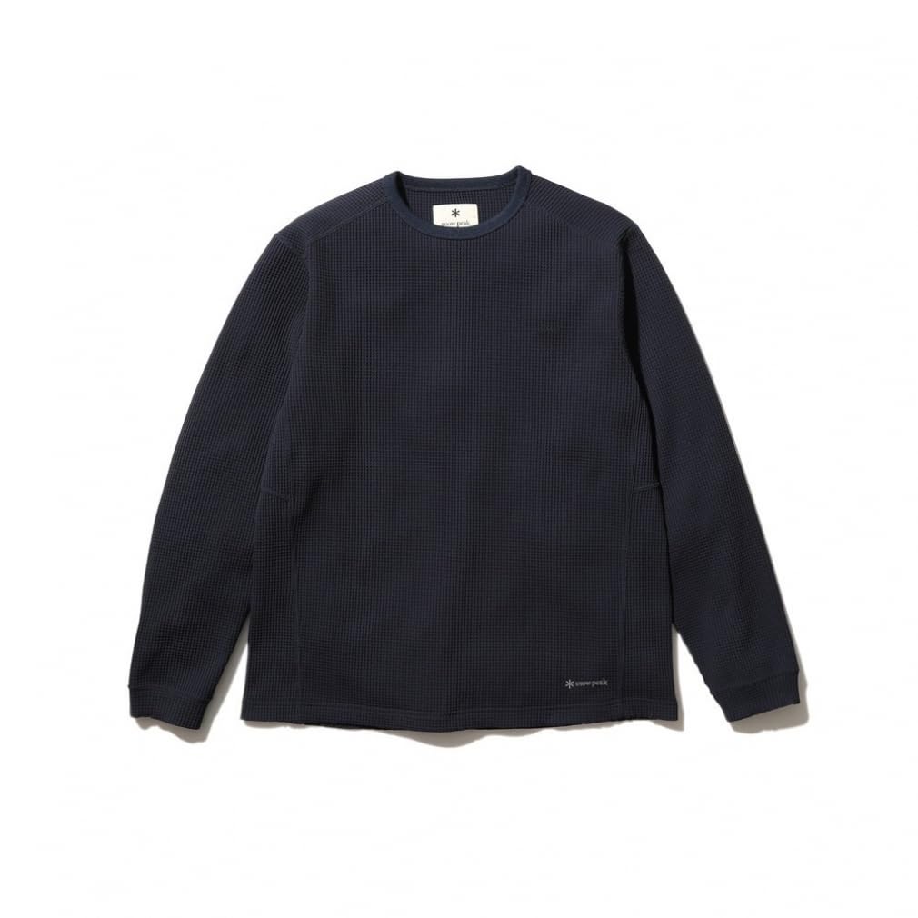 

[Snow Peak] Толстовка Dry Waffle с длинным рукавом, темно-синяя