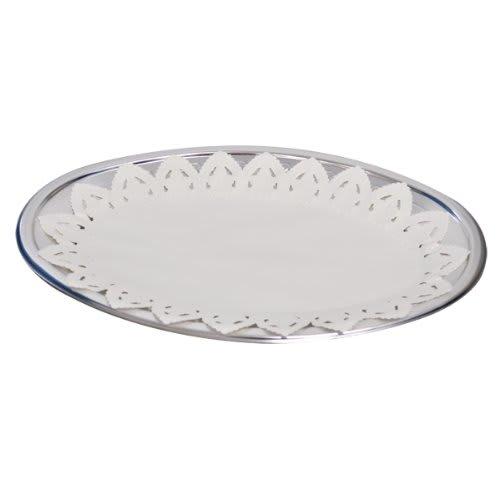 Party Plates with Lace Paper, Medium Size, Pack of 3