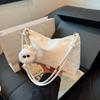 Lässige Einfarbige Mode Elegante Umhängetasche Glatter Stoff Satin Achseltasche Freizeit Umhängetasche