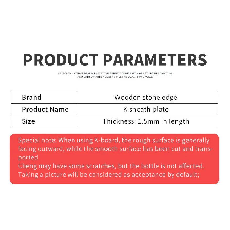 KYDEX Sheet Thermoform for Knife Sheath Holster Making Airsoft Armor Keel Guards 1Pcs