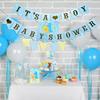 Blue Theme Glittery Letter It's A Boy Baby Shower Banner Hanging Pennant Decor for Newborns Baby Boy Birthday Party Baby Shower Party DIY Decoration