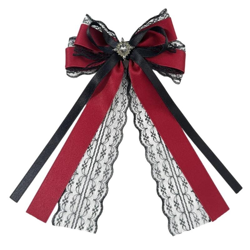 

Lovely Heart Bows Barrette Stylish Hairipieces Cosplay Hair Clip Fashion Hairpin Daily Wear for Women and Girls