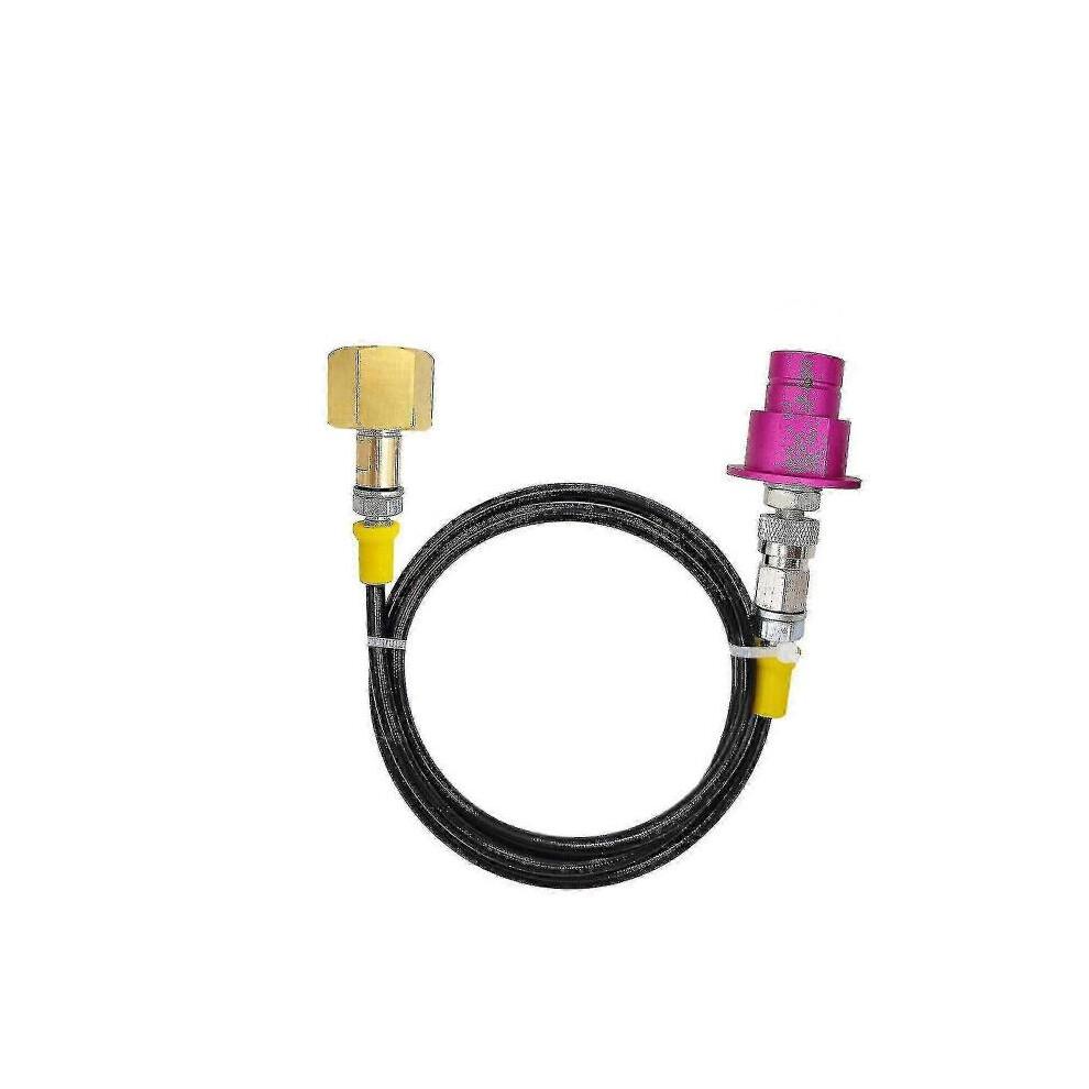 (Pink) External Co2 Tank Adapter Hose Kit For Sodastream Duo Quick Connect W21.8 G3/4-hao