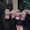 2 Set Car Seat Belt Covers with Cute Bow for Women Girls Kids, Seat Belt Cover Pad for Shoulder Protector,Soft Auto Seat Belt Cover, Seat Belt