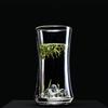 Creative Double-layer Artistic Conception Transparent Glass Cup High Temperature Resistant Tea Cup Water Cup Milk Cup
