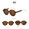 Fashion Women Round Frame Sunglasses New Luxury Brand Designer Sun Glasses Retro Trendy Shades UV400 Anti Blue-ray  Glasses