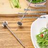 Onion Shredder Cutter Precision Vegetable Cutter Stainless Steel Scallion Onion Cutter Set for Quick Even Shredding for Cutting