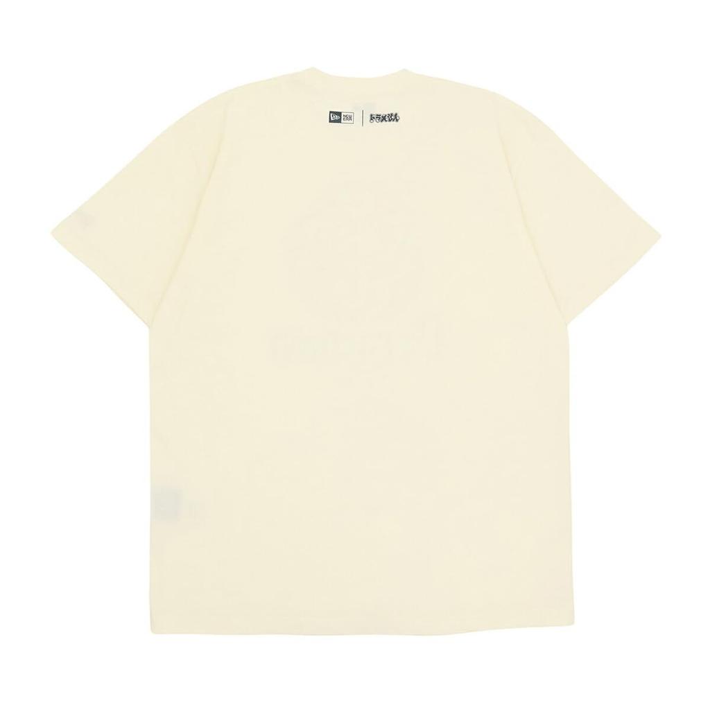 New Era Doraemon Collaboration Short Sleeve T-Shirt, Off-White, Size L, SS, CT TEE, DORAEMON DRAWING, OWHI