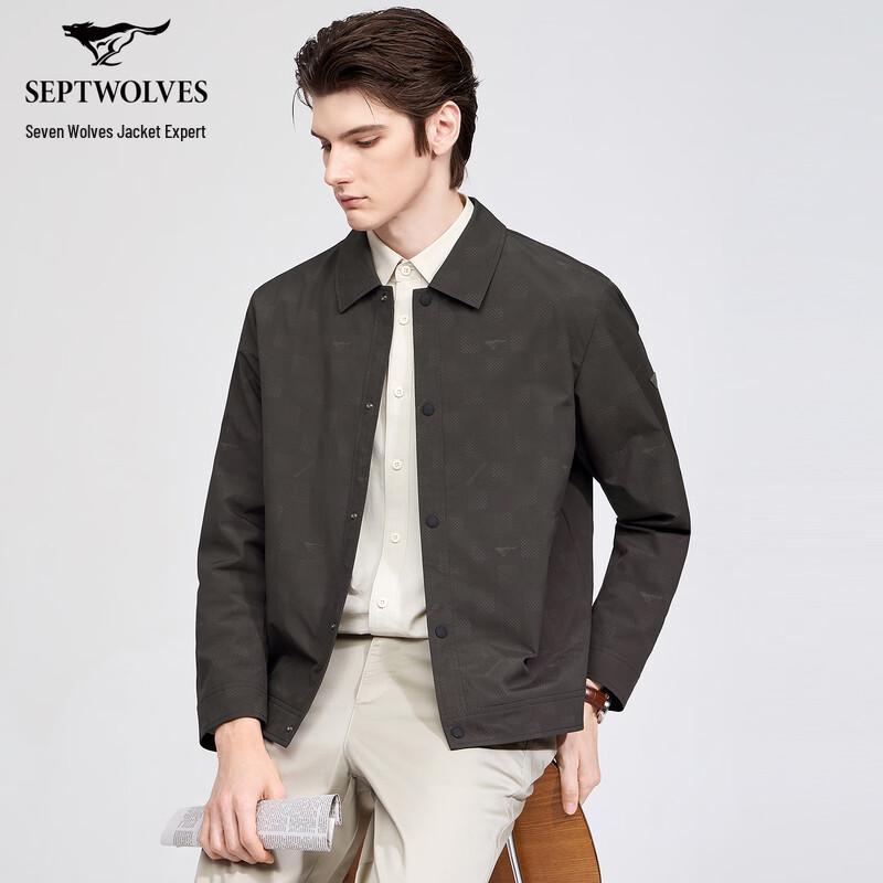 Sevenwolves Men s Checkered Lapel Jacket XL