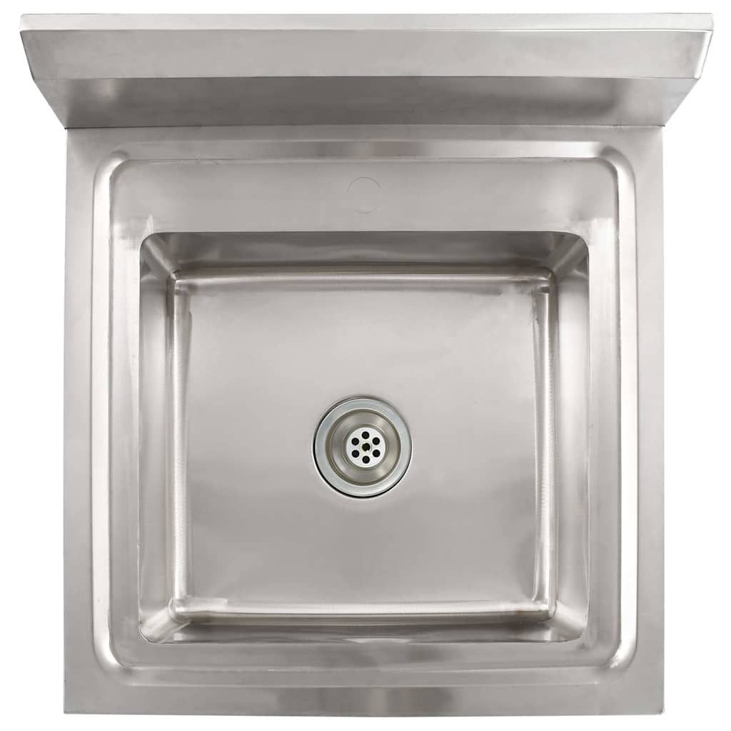 vidaXL Küchenspüle Einzelbecken Edelstahl