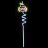 1Pcs Luminous Halloween Spiral Drinking Straws With Bats Ghost Pumpkin Witch Patterns Goodie Gifts For Kids Halloween Party