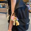 Creative Cartoon Sound Kapibara Keychain Cute Buddhist Capybara Doll Toy Doll Keychain Pendant
