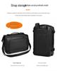 Men's Large Capacity Business Backpack - Convertible Crossbody and Double Shoulder Bag for Travel