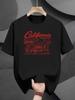 California Burrito Graphic T-shirt - Casual Summer Tee with Vibrant Red Print
