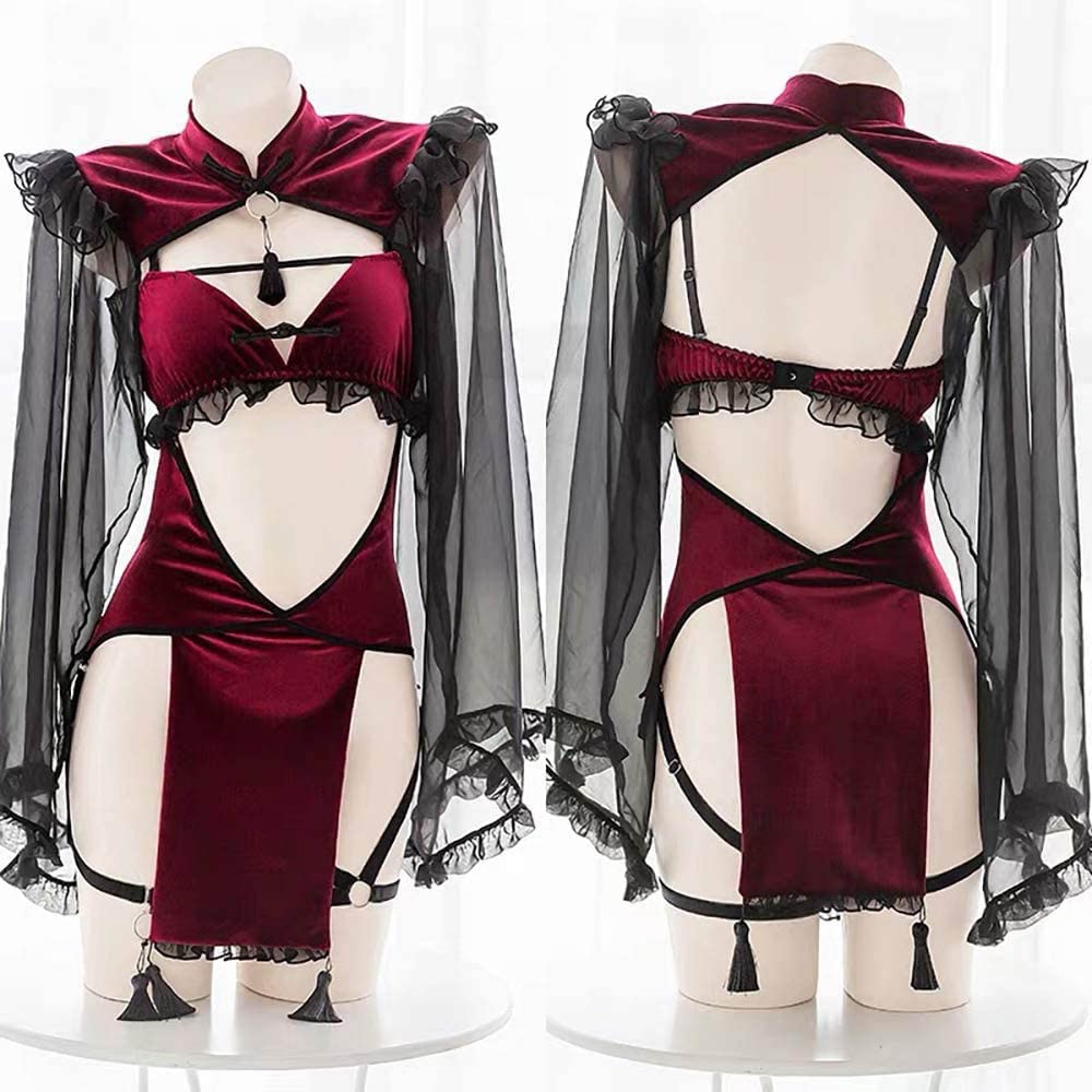 Sexy Chinese Cosplay Maid Erotic Naughty Underwear Extreme Adult Cute Bodycon Chinese Chinese Dress Chinese Clothes Lingerie Babydoll Chinese Dress
