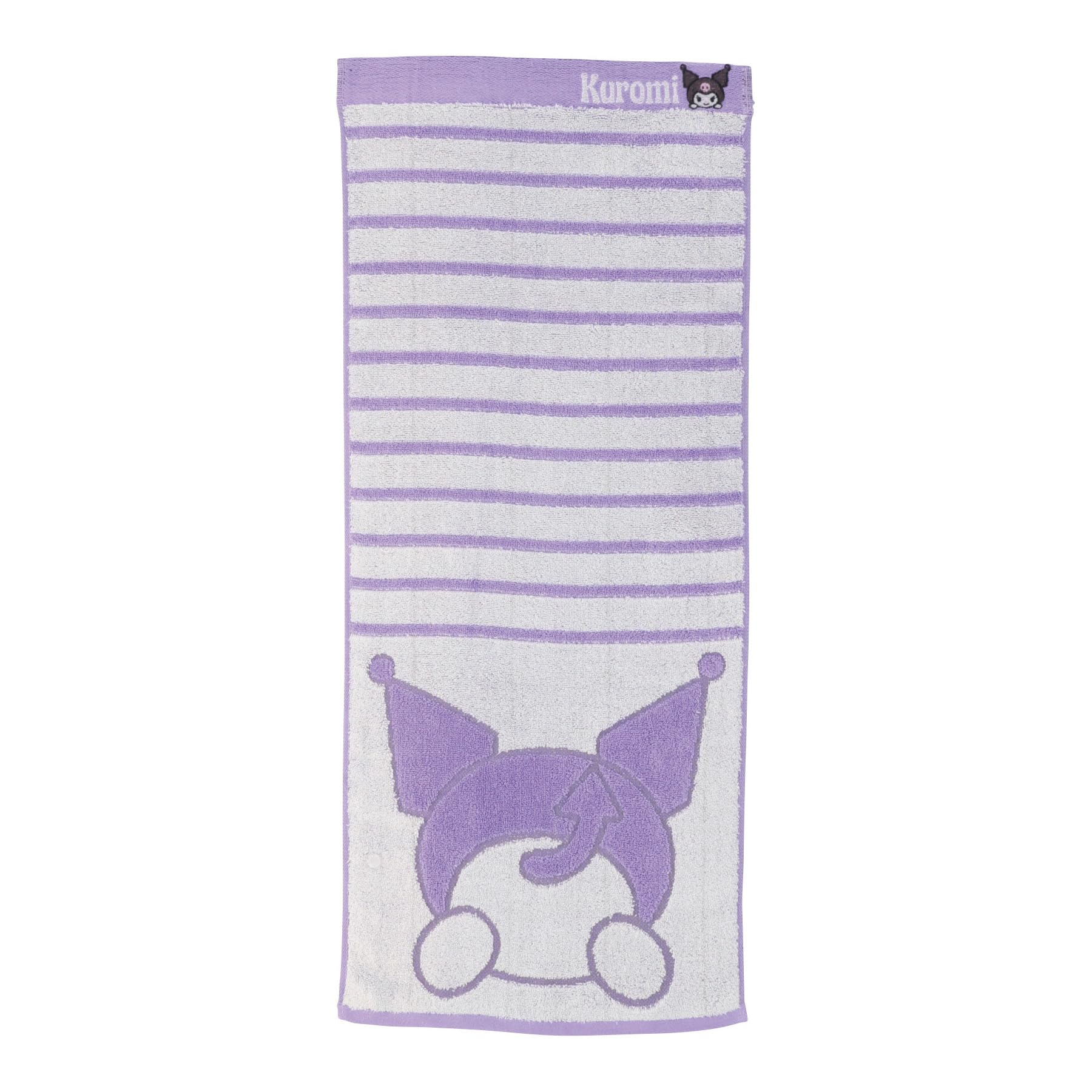 Marushin Face Sanrio Kuromi Hip Органическое Антибактериальное и 3725015800 Полотенце,  Милая Куроми  Хлопок, Дезодорирующее, Безскрученная Пряжа,
