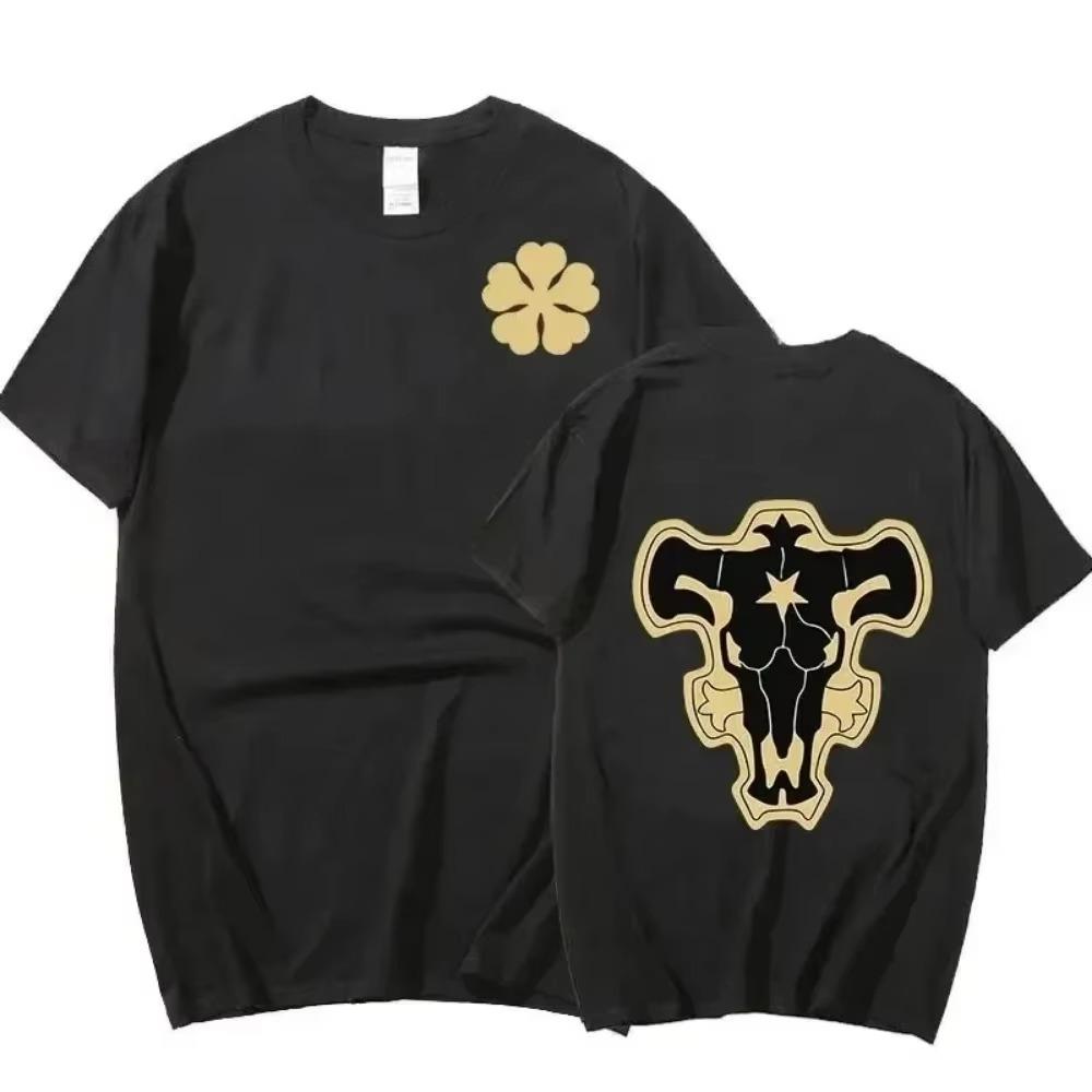 Anime Black Clover Tshirt Men Cotton T-Shirt Trend Print Oversized Women Tee Short Sleeve T Shirt Streetwear Hip Hop Clothes Top