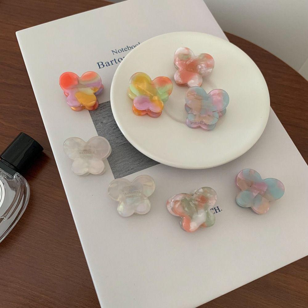 

Зажим для женщин, зажим для волос, держатель для хвоста, маленький коготь, мини-заколки для волос, бабочка, маленький ацетатный коготь для волос