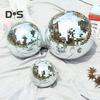 Silverspegel Discokula Ornament Reflekterande Hängande Discokula Dekorationer för 70-tals Retro Fest Jul Födelsedagar Tillbehör