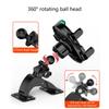 Universal Vehicle Phone Holder With 17mm Ball Head Base Heat Resistant ABS Construction For Secure Positioning