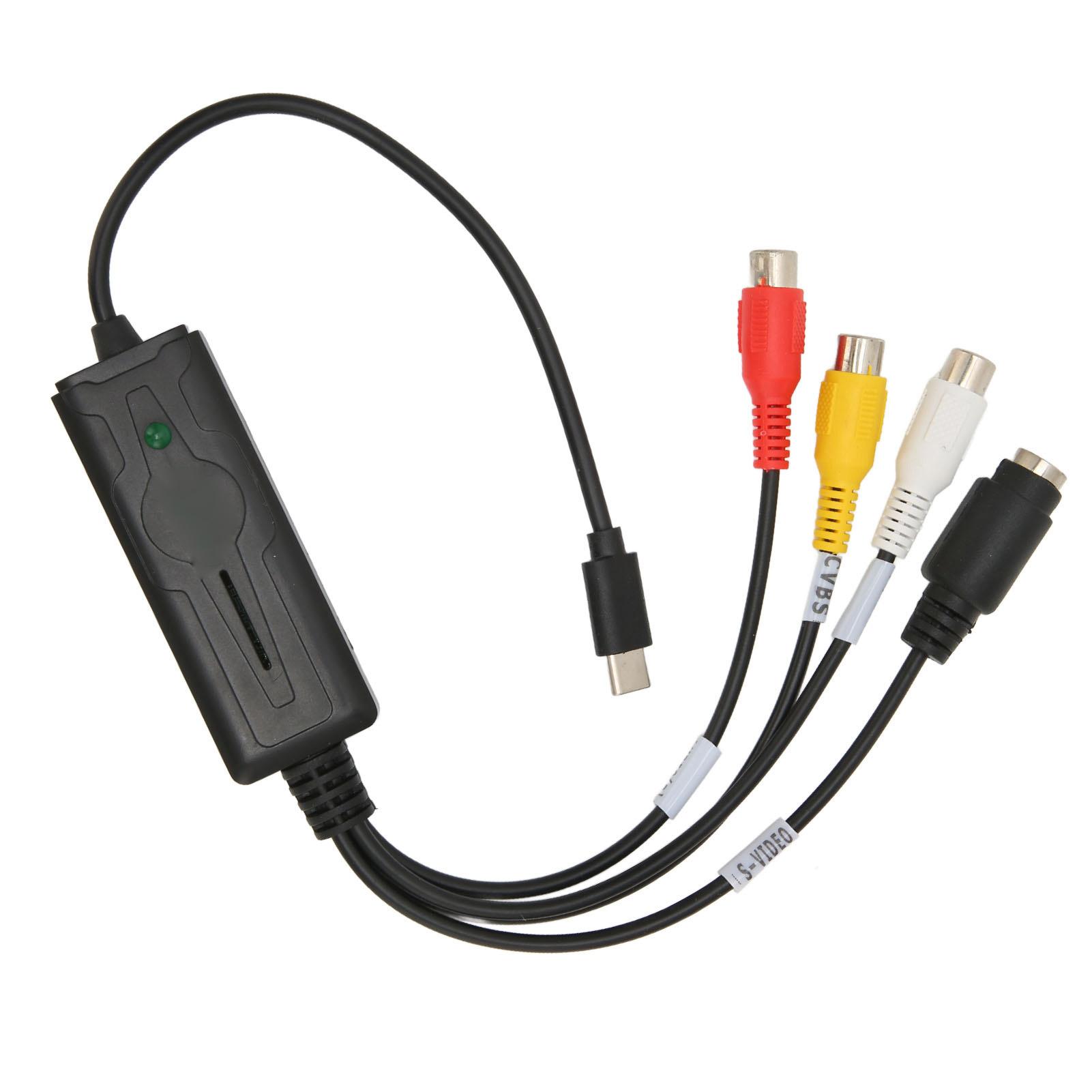 

Карта видеозахвата звука типа C, адаптер-конвертер RCA-USB для Vista XP для OS X для Windows 10