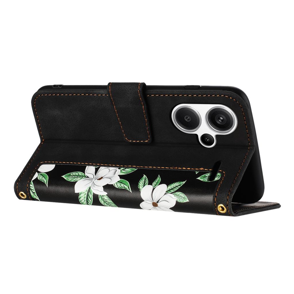 Pentru Xiaomi Redmi Note 13 Pro+ 5G Husă Piele PU Model Floral Stil Portofel Husă Telefon Flip