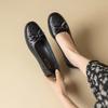 Mom shoes single shoes middle-aged and elderly women's shoes middle-aged new flat-soled leather shoes spring and autumn elderly pedal spring