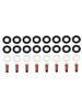 8 PZ Kit Servizio Iniettore Carburante O-Ring 0280156101 Adatto Porsche Cayenne S 4.5L