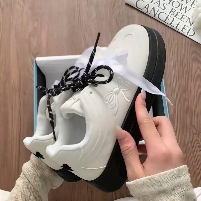 

Fashion ballet style bow German training shoes women s new summer skirt board shoes niche casual sports shoes 35