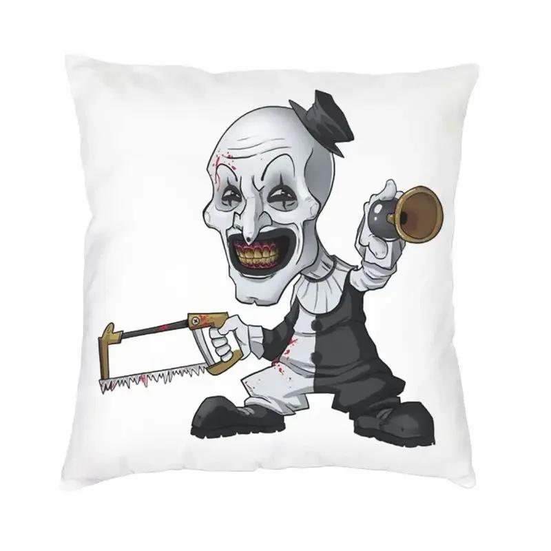 Terrifiers Movie Horror Art Slasher Halloween Cushion Cover Sofa Living Room Square Throw Pillow Case 40x40 Pillowcases