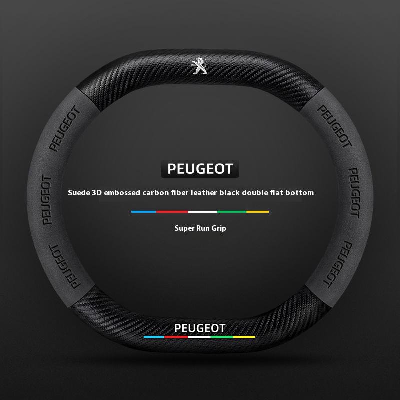 Car Steering Wheel Cover For Peugeot 106 107 108 206 207 208 301 307 308 406 407 408 508 607 2008 3008 4008 5008 GT RCZ Rifter