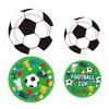 Soccer Birthday Party Decoration 10 Guest Disposable Dinnerware with Tablecloth Paper Plates Cup Napkin