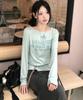 ODDSTUDIO Heaven Scent Loose Fit Boat Neck Long Sleeve - Mint