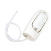 Collapsible Water Pump Foldable Bottle Dispenser Universal USB Charging Safe for Outdoor Camping Milky White with